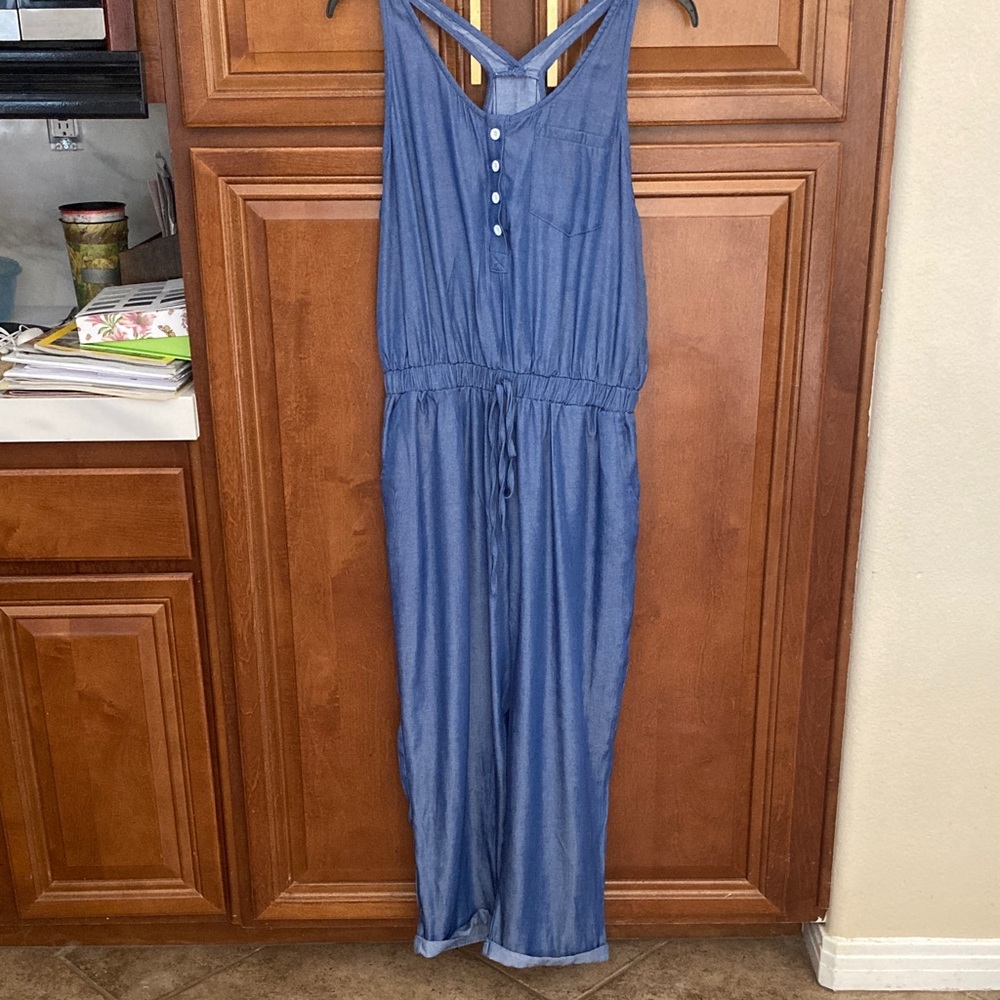 Cupshe Blue Jumpsuit with Button Detail